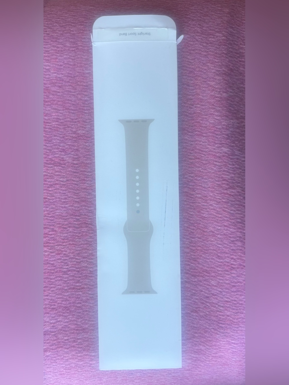 Authentic Apple Sport Band for Apple Watch- Starlight 45mm